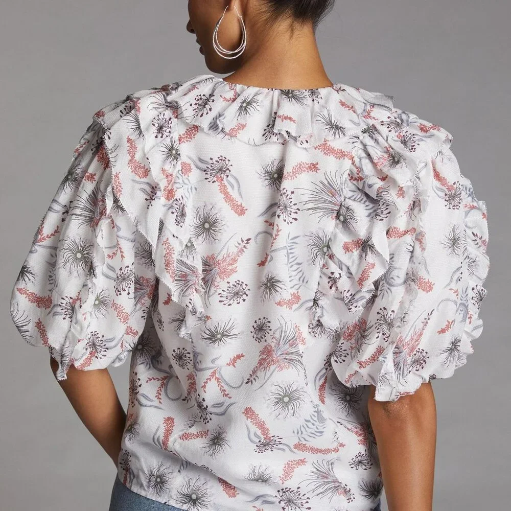 Magali Pascal Wildflower Ruffled Blouse - Picture 3 of 3